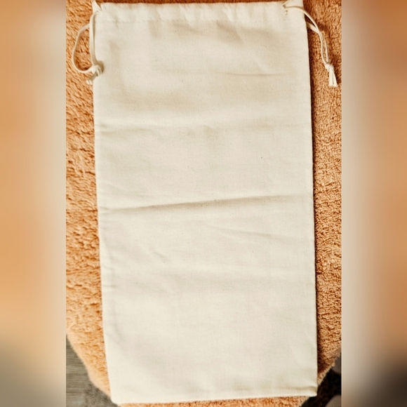 LG Valentino Garavani White Drawstring Dust Bag Cover Pouch Wallet Replacement - Picture 4 of 6